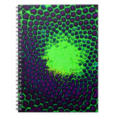 Carnet Icône de miel Abstraite Design vert et violet (Devant)