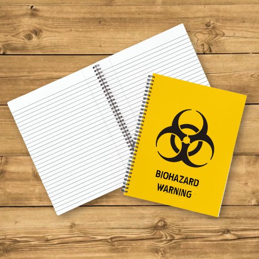 Carnet Icône de risque biologique