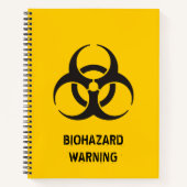 Carnet Icône de risque biologique (Devant)