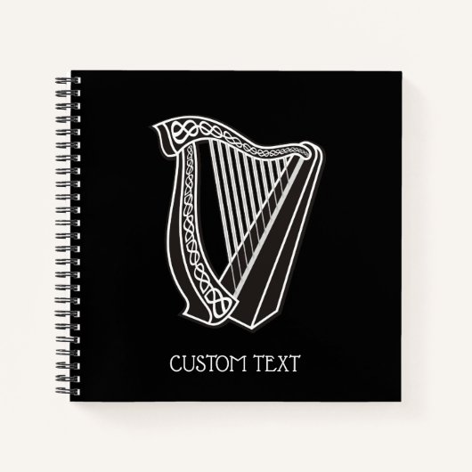 Carnet Icône Harpe (Devant)