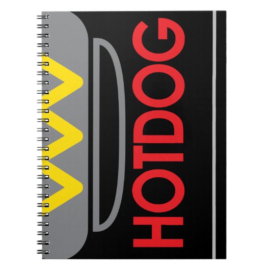 Carnet Icône Hotdog (Devant)