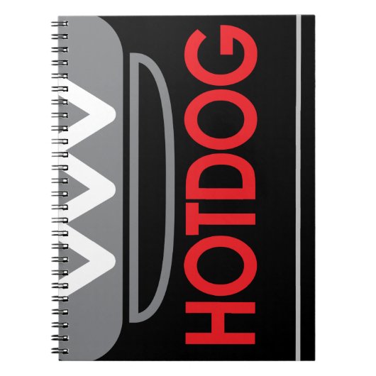 Carnet Icône Hotdog (Devant)