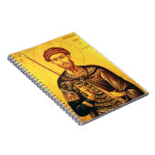Carnet icône orthodoxe de saint Théodore Tiron (Côté Droit)
