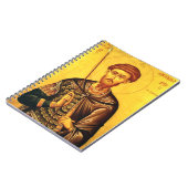 Carnet icône orthodoxe de saint Théodore Tiron (Côté gauche)