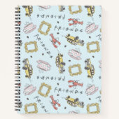 Carnet Icônes d'aquarelle AMIS™ Motif (Devant)