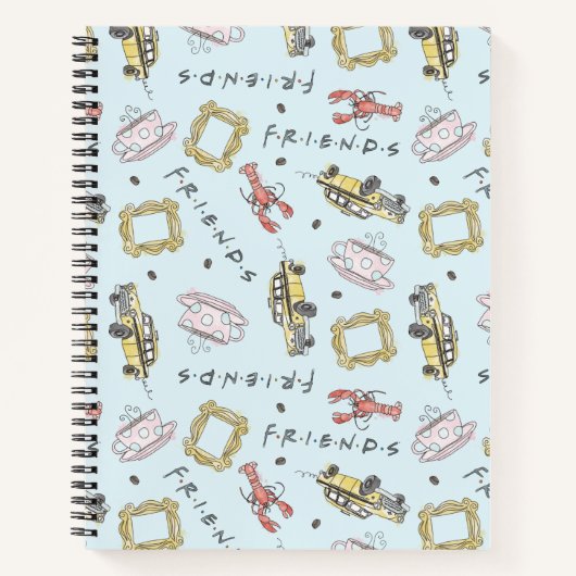 Carnet Icônes d'aquarelle AMIS™ Motif (Devant)