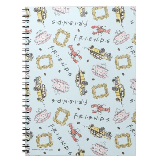 Carnet Icônes d'aquarelle AMIS™ Motif (Devant)