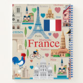 Carnet Icônes de France mignonne (Dos)