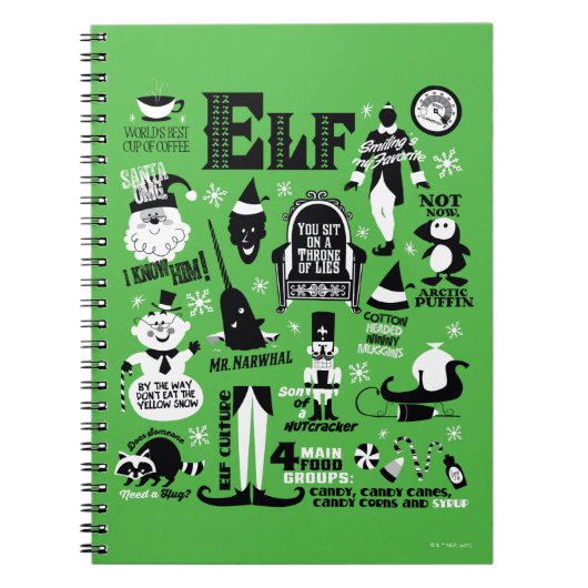 Carnet Icônes Elf et citations de films (Devant)