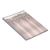 Carnet Icy Rose Rose Or Diamond Parties scintillant Étinc (Côté Droit)