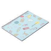 Carnet ID360 de l'ensemble mignon tiré à la main (Côté gauche)