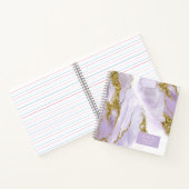 Carnet ID Abstrait Lavande d'encre Lux990 (Intérieur)