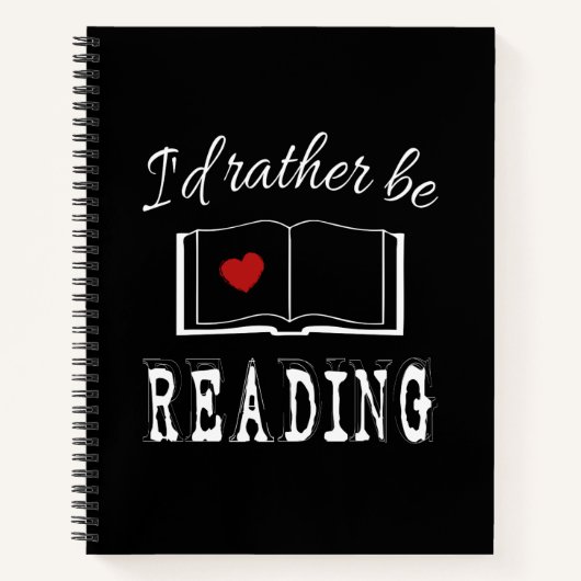 Carnet I'd rather be reading (Devant)
