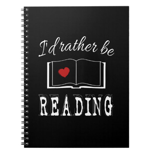 Carnet I'd rather be reading (Devant)