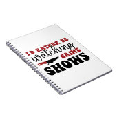 Carnet I'd rather be watching crime shows (Côté Droit)