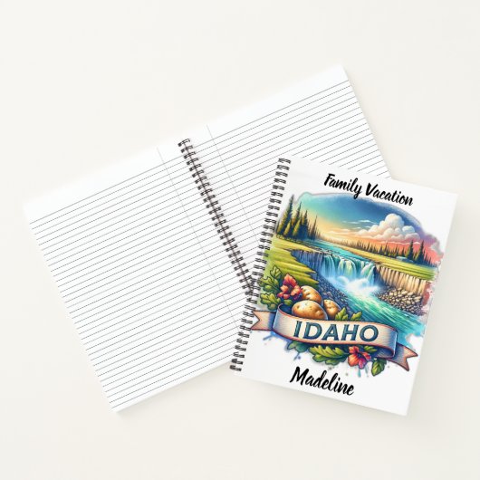 Carnet Idaho avec cascades (Intérieur)