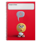 carnet "Idea Emoji" (Rouge) (Devant)
