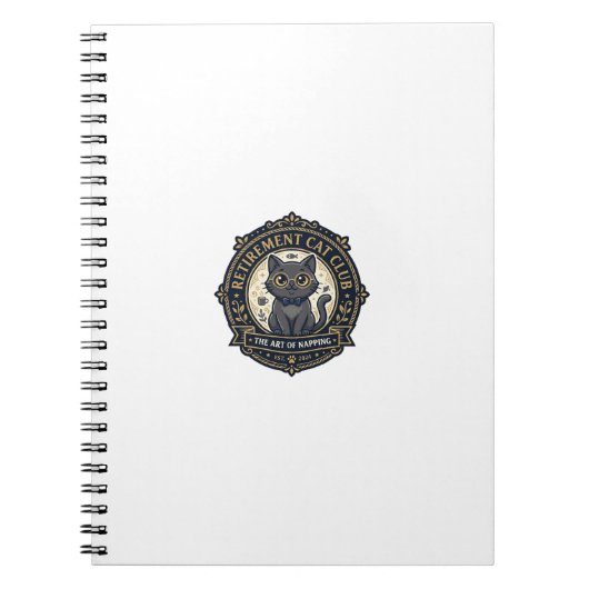 Carnet Idée cadeau chat papa chat retraite - Chat de retr (Devant)