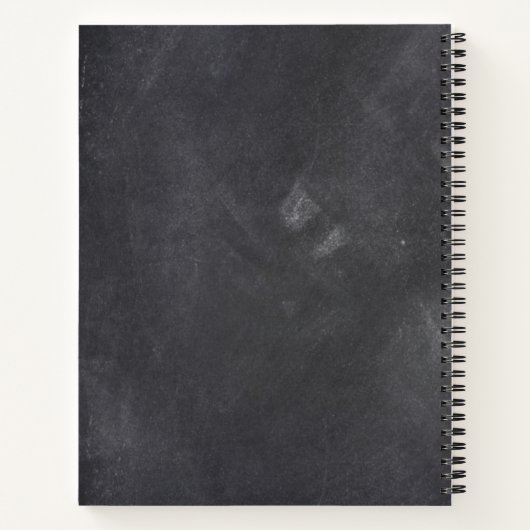 Carnet Idée Cadeau de Design de Tableau Noir pour Enseign (Dos)