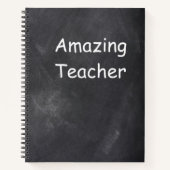 Carnet Idée Cadeau de Design de Tableau Noir pour Enseign (Devant)