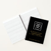 Carnet Idée cadeau de notebook avec logo d'entreprise per (Intérieur)