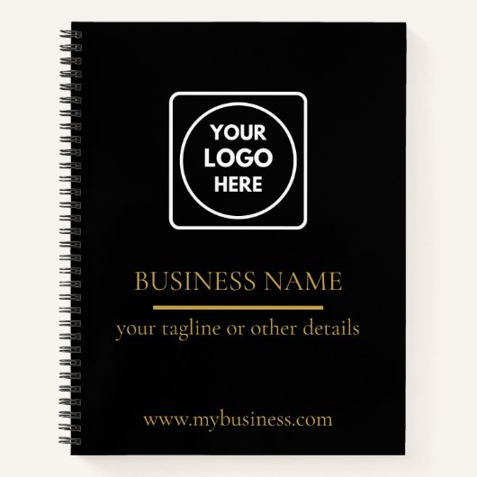Carnet Idée cadeau de notebook avec logo d'entreprise per (Devant)