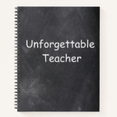 Carnet Idée cadeau design tableau noir pour enseignant in (Devant)