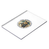 Carnet Idée cadeau papa chat astronaute spatial - Astrona (Côté gauche)