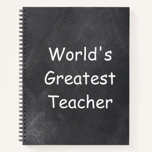 Carnet Idée cadeau tableau noir pour le plus grand enseig (Devant)