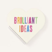 Carnet Idées brillantes Citation colorée (Devant)