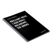 Carnet Idées Brillantes Comptable Drôle (Côté Droit)