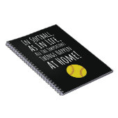 Carnet Idées Cadeau de l'équipe de softball Fastpitch Pla (Côté Droit)