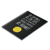 Carnet Idées Cadeau de l'équipe de softball Fastpitch Pla (Côté gauche)