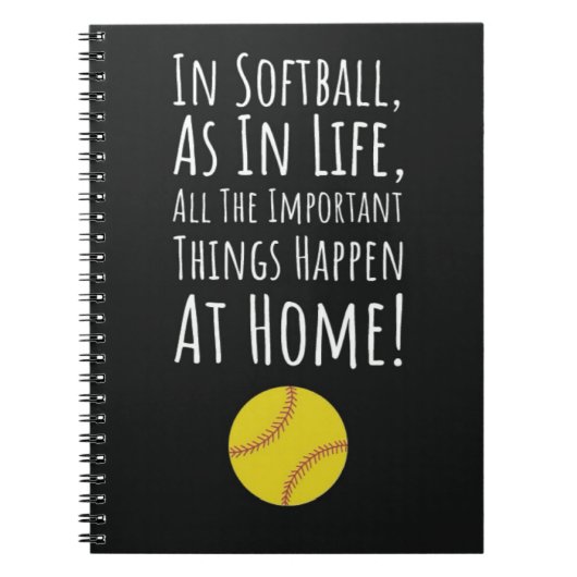 Carnet Idées Cadeau de l'équipe de softball Fastpitch Pla (Devant)