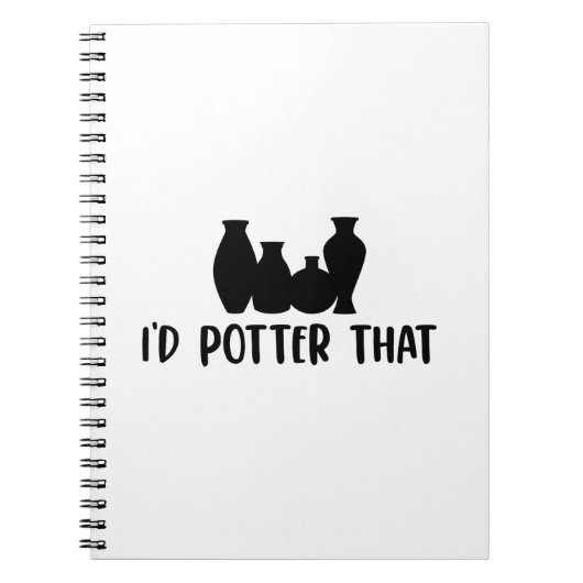 Carnet Idées cadeaux de poterie | Poterie Potter Céramiqu (Devant)