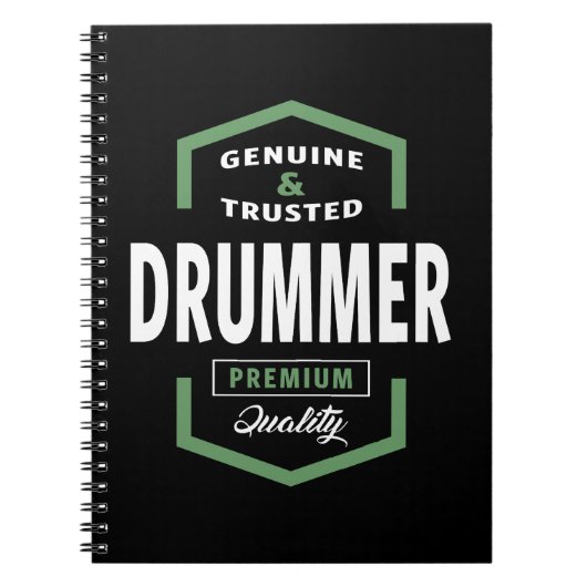 Carnet Idées cadeaux Drummer (Devant)