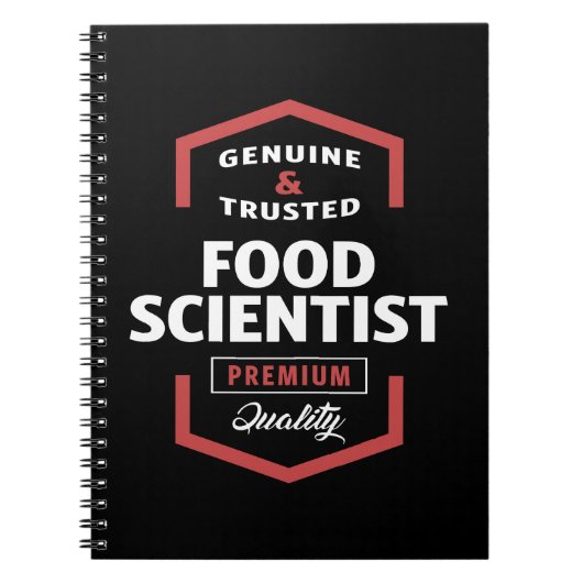 Carnet Idées cadeaux du logo du scientifique alimentaire (Devant)