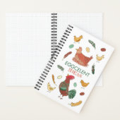 Carnet Idées élégantes amusantes Pun de poulet (À l'intérieur)