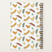 Carnet Idées élégantes amusantes Pun de poulet (Verso)