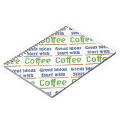 Carnet Idées géniales Commencez par Café (Côté gauche)