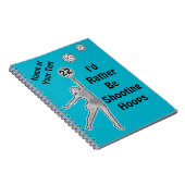 Carnet Idées personnalisées de cadeau d'équipe de basket (Côté Droit)