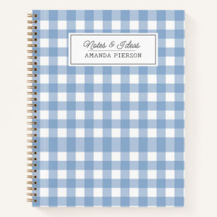 Carnet Idées Plaid Bleues Famille Personnalisée