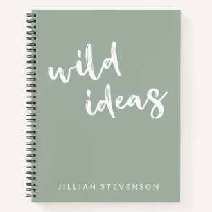 Carnet Idées Sauvages Amusants Inspiration Sage Personnal