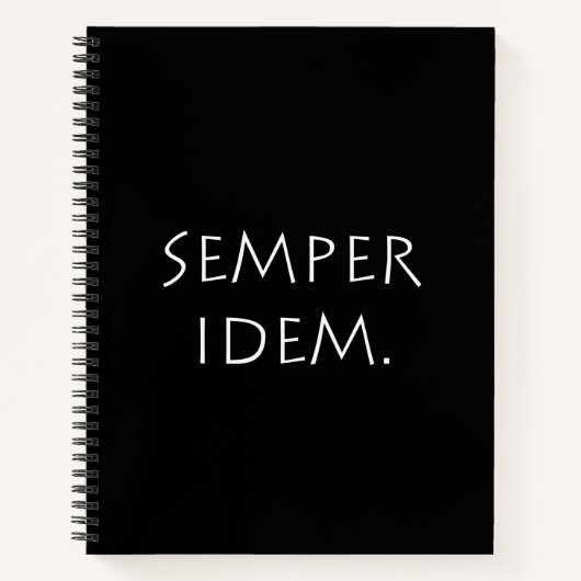 Carnet Idem Semper (Devant)