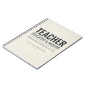 Carnet Identité professionnelle d'éducateur et de mentor (Côté gauche)
