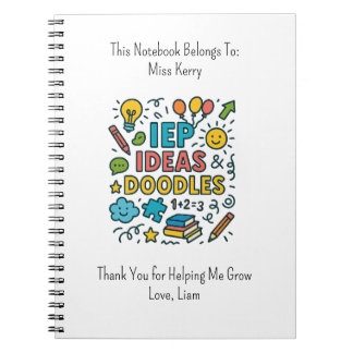 Carnet IEP Ideas, Doodles & Snacks | Inclusion