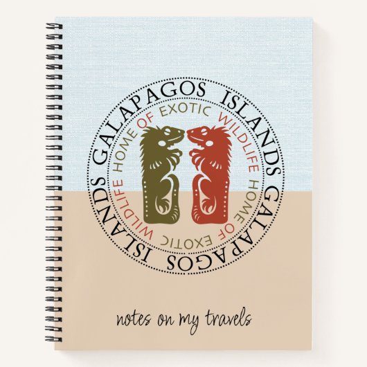 Carnet Iguanas Galapagos Îles Vacances voyage (Devant)