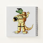 Carnet Iguanodon Habillé Dans Un Spacesuit Cosmonaute. (Dos)
