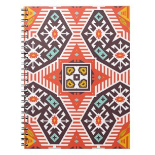 Carnet Ikat Aztec : Textes à rayures ethniques