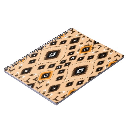 Carnet Ikat Ethnic Geometry Folklore Motif (Côté gauche)